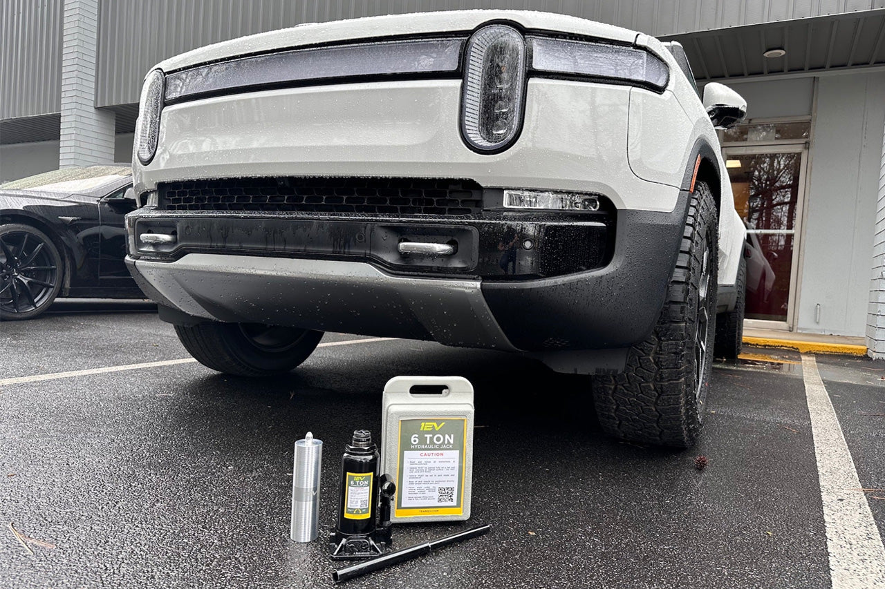 How to use Team 1EV Bottle Jack for Rivian R1T / R1S