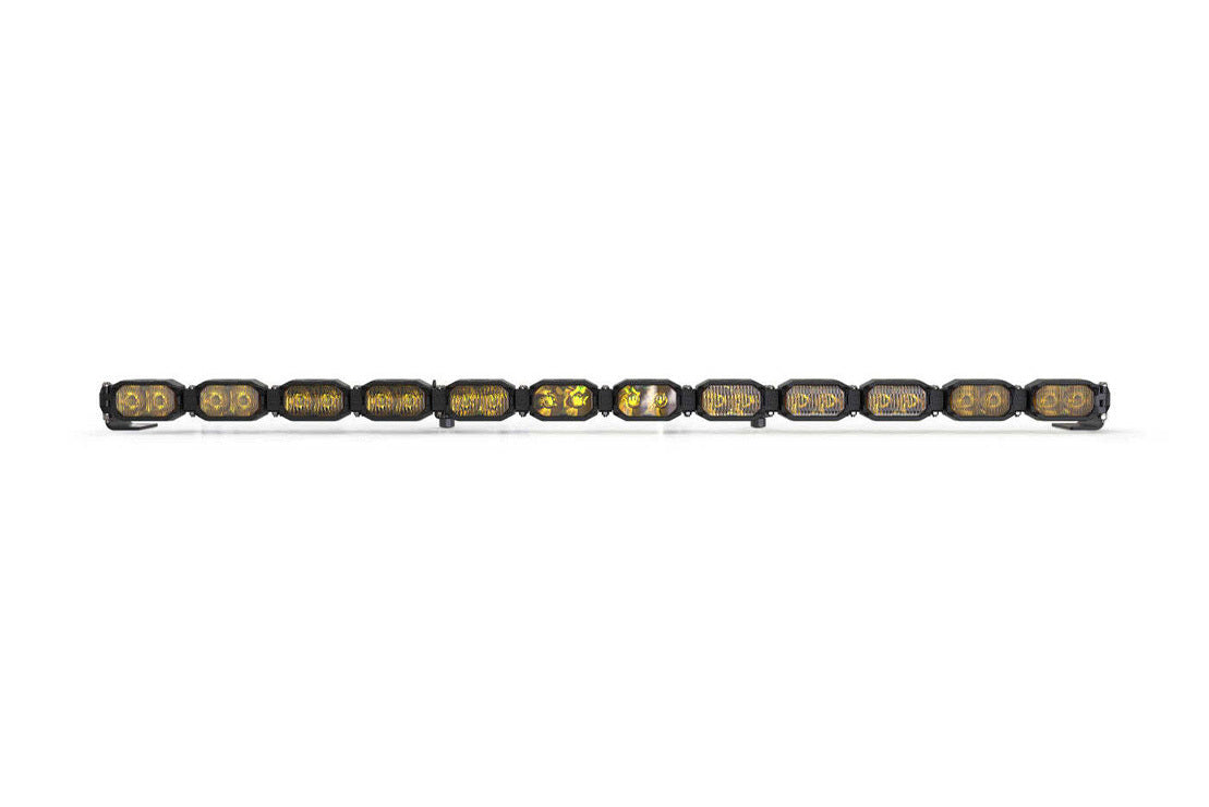 Off-Road Light Bar / Single Row LED 12 Pod / 47" Morimoto BangerBar for Rivian R1S / R1T