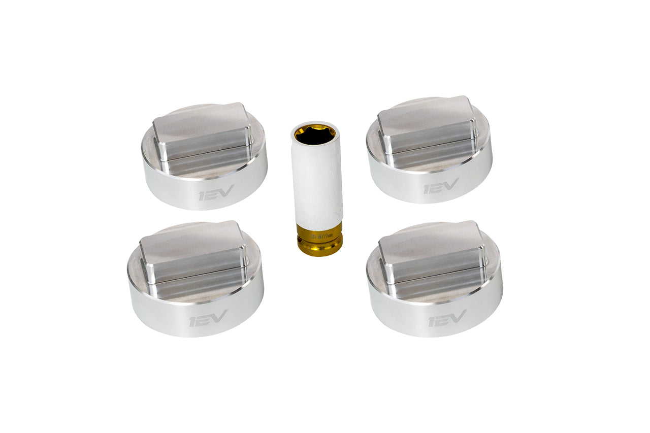 Audi e-tron / e-tron GT Billet Aluminum Precision Lifting Jack Pad Pucks by Team 1EV