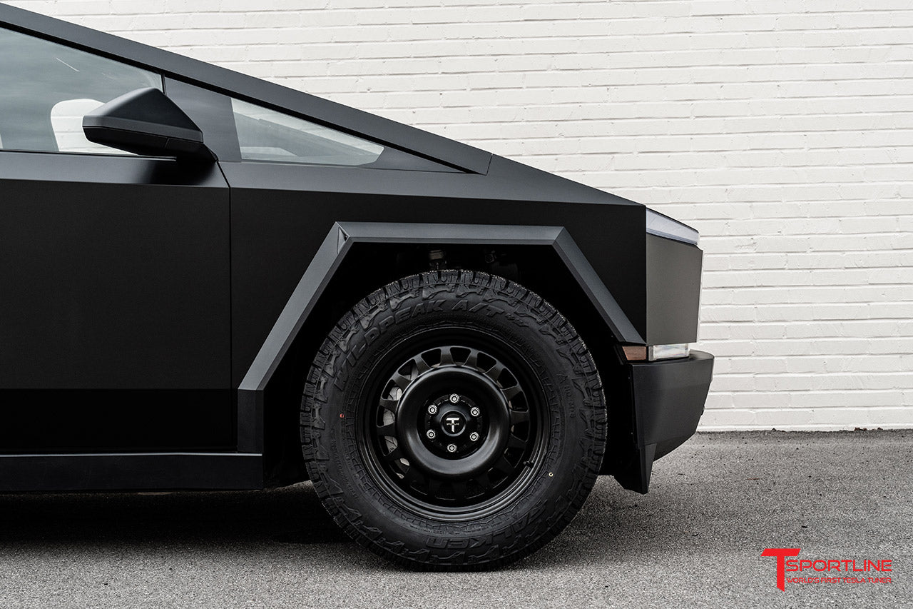 Tesla Cybertruck 'Cyber Steelie' 20" T Sportline TCS Steel Wheel and Tire Package (Set of 4)