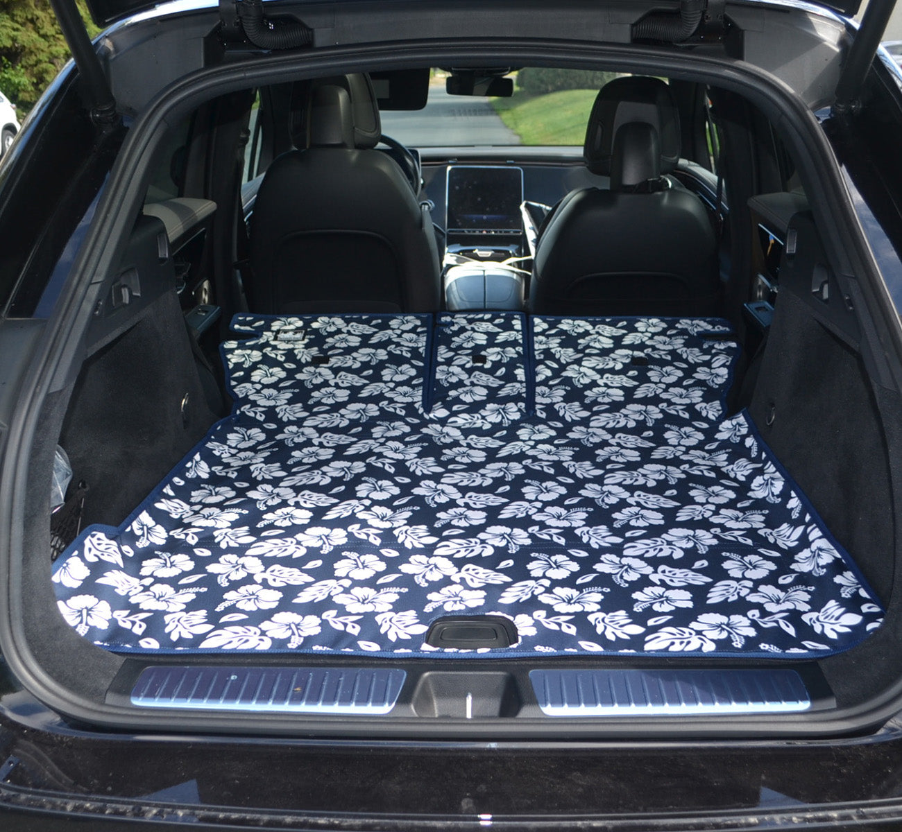 Rear Cargo and Back Seat Down Canvasback Liner and Surface Covers for 2022-2026 Mercedes EQE SUV