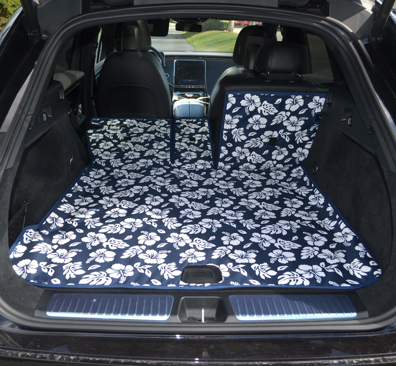 Rear Cargo and Back Seat Down Canvasback Liner and Surface Covers for 2022-2026 Mercedes EQE SUV