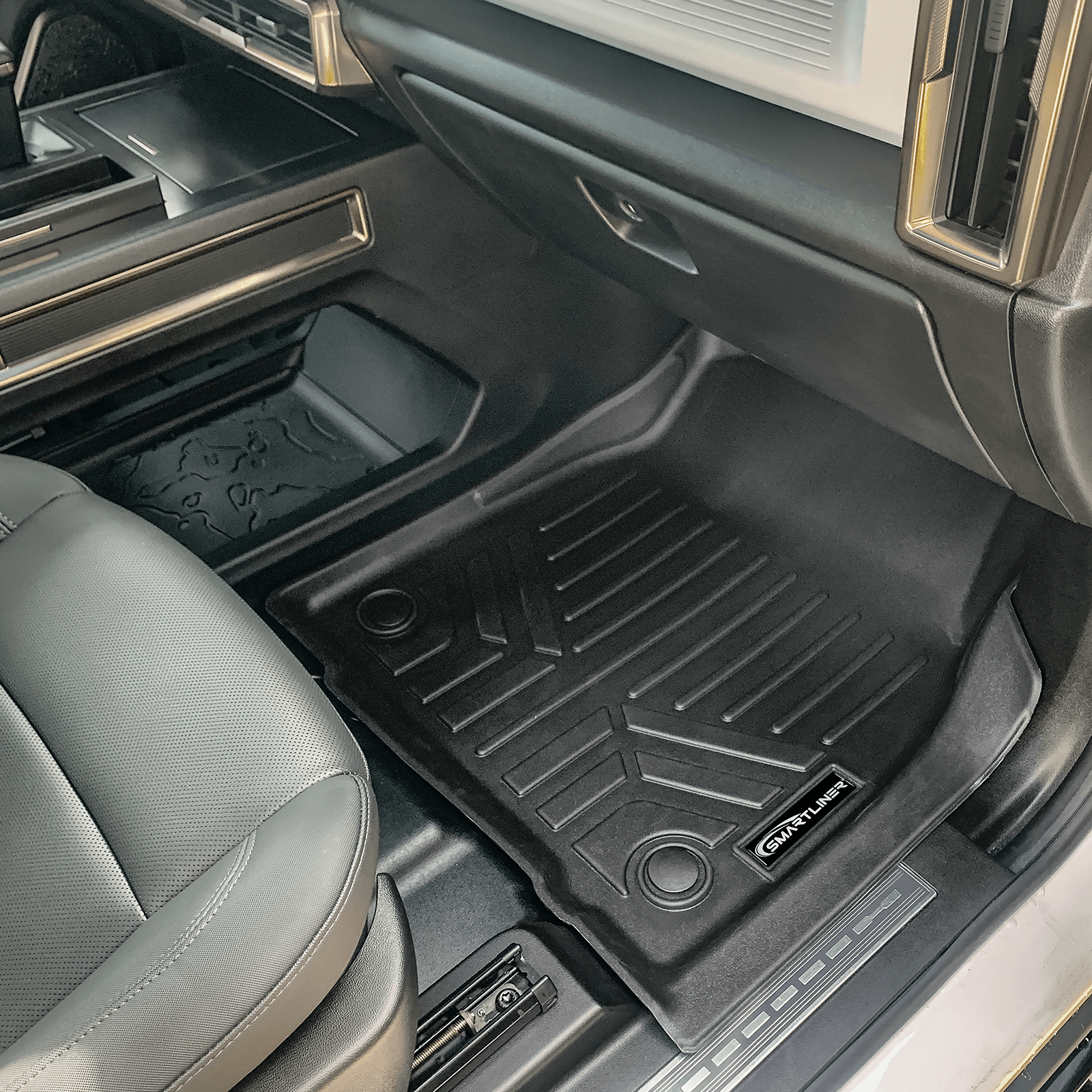 Custom Fit Floor Liners / Mats For 2024- Present GMC Hummer EV SUV / Pickup Truck by SMARTLINER