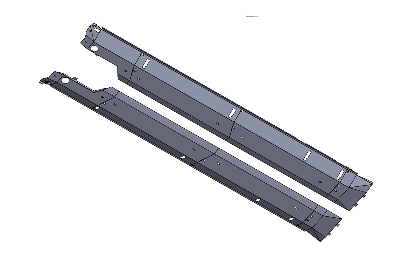 Team 1EV RMaxx Running Board "Bolt-on" Aero Cover Plates for Rivian R1T / R1S