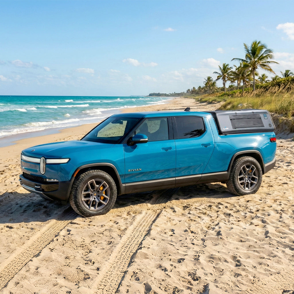 FLATED Inflatable Truck Bed Cap Shell for Rivian R1T for Rivian - MID-SHORT RIV CAP52