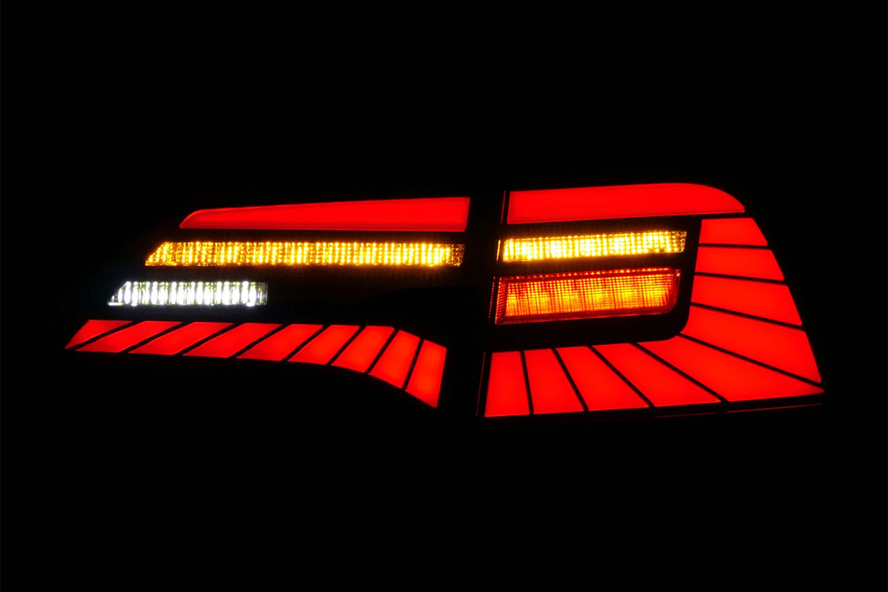 Tesla Model 3 / Y Anzo LED Sequential Tail Lights with Black Housings & Smoke Lenses