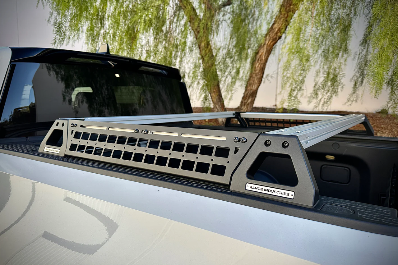 Molle Panels for Badwater Low Profile Aluminum Crossbar Bed Rack for Rivian R1T by Range Industries