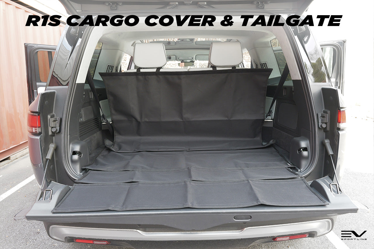 Rear Cargo and 2nd / 3rd Row Seat Down Canvasback Liner and Surface Covers for Rivian R1S