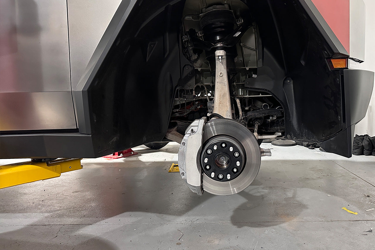 Tesla Cybertruck Wide Stance Black Anodized Billet Aluminum Spacer Set (Set of 2)