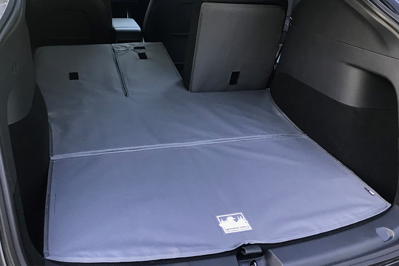 Rear Cargo and Back Seat Down Canvasback Liner and Surface Covers for Tesla Model Y 2020-2024