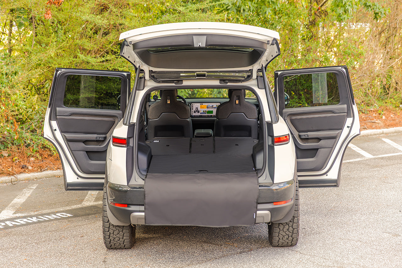 Rear Cargo and Back Seat Down Canvasback Liner and Surface Covers for Rivian R2