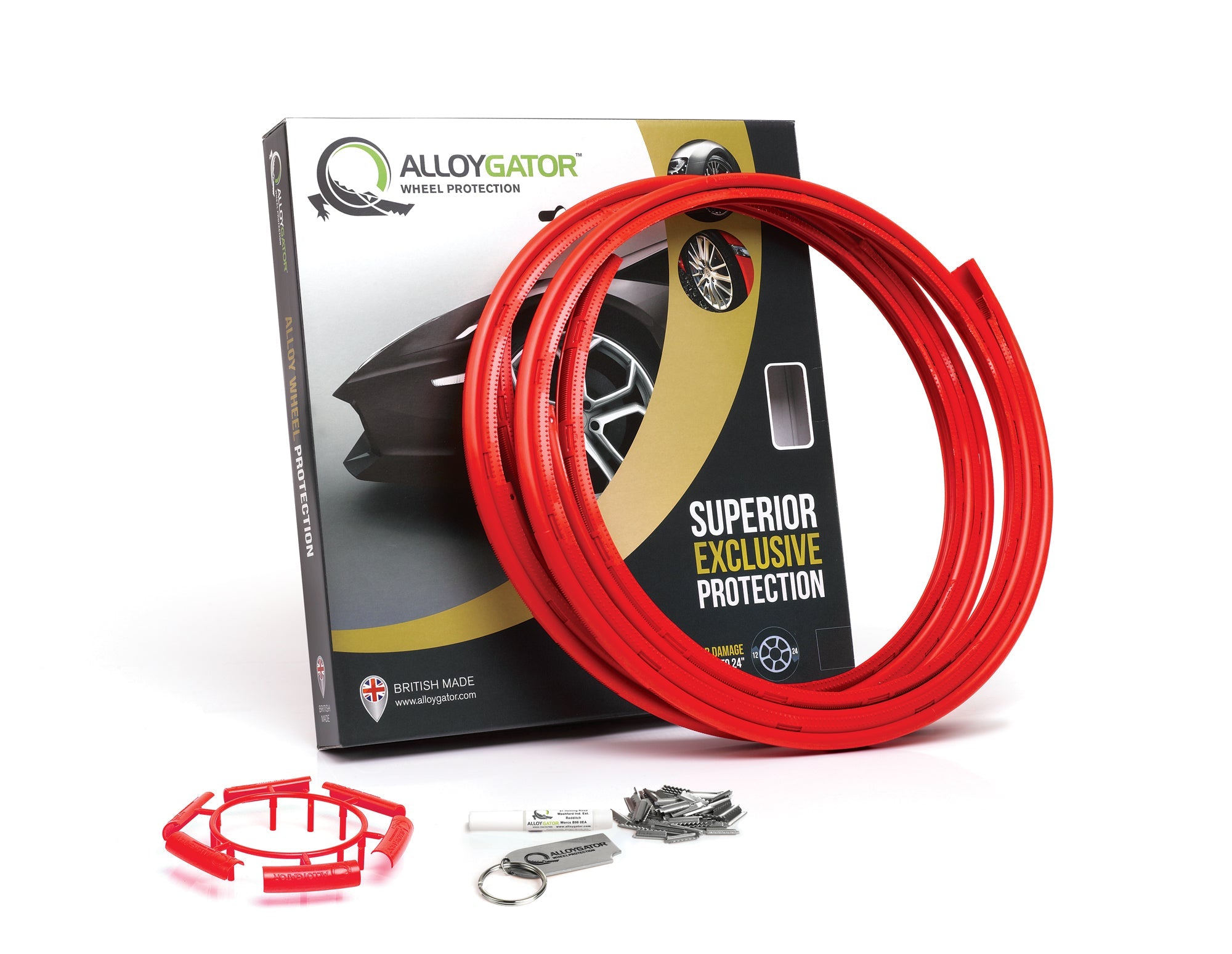 Wheel Rim Protector for Rivian R1T / R1S - AlloyGator Curb Rash Protection System (Set of 4)