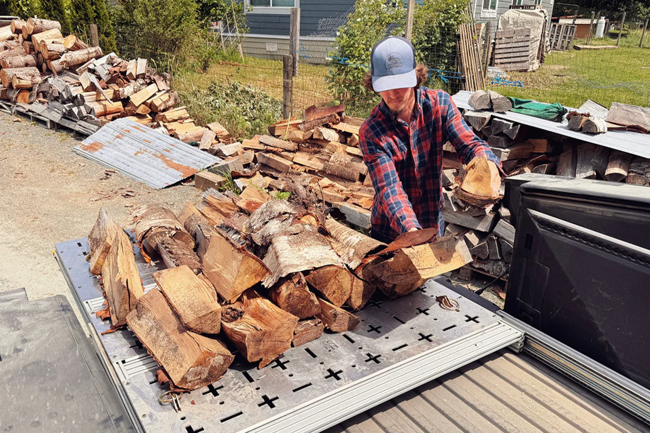 Full Length Slide-Out E-Track Bed Frame & Storage System for Tesla Cybertruck - by Fruble