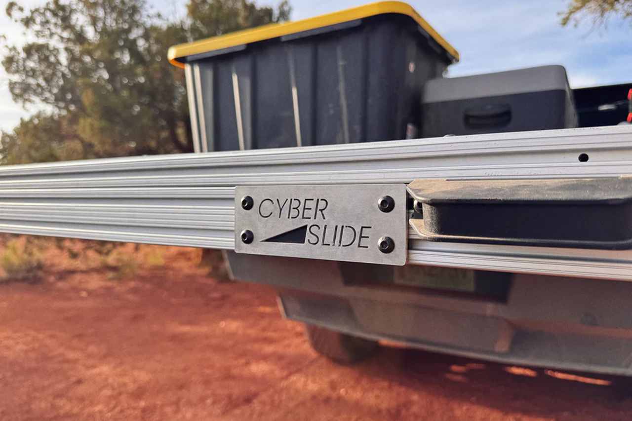 Full Length Slide-Out E-Track Bed Frame & Storage System for Tesla Cybertruck - by Fruble