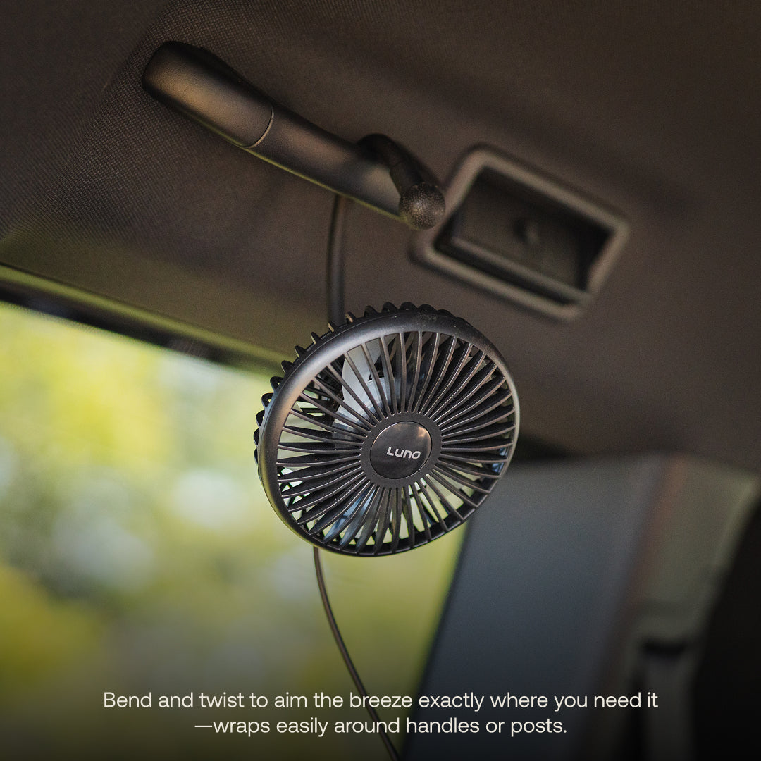 Luno In-Vehicle or Tent Portable Camping Fan