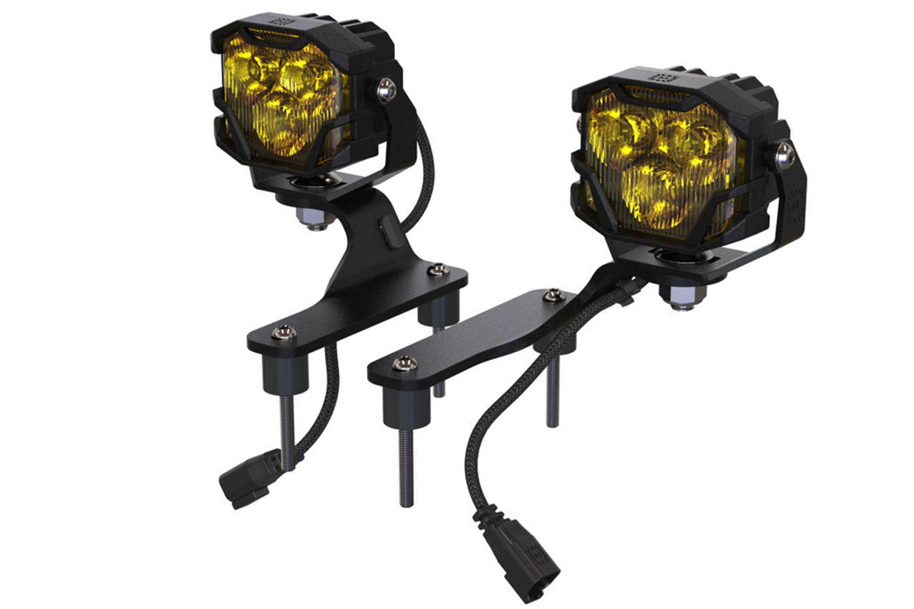 Team 1EV LED Pod A-Pillar Ditch Lights System with Morimoto 4Bangers Jeep Wrangler JL 4XE / Rubicon X 2018-Present