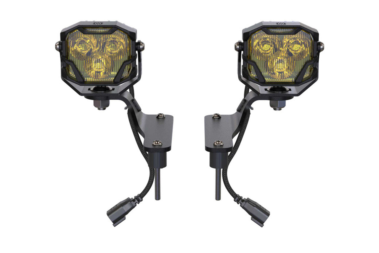 Team 1EV LED Pod A-Pillar Ditch Lights System with Morimoto 4Bangers Jeep Wrangler JL 4XE / Rubicon X 2018-Present