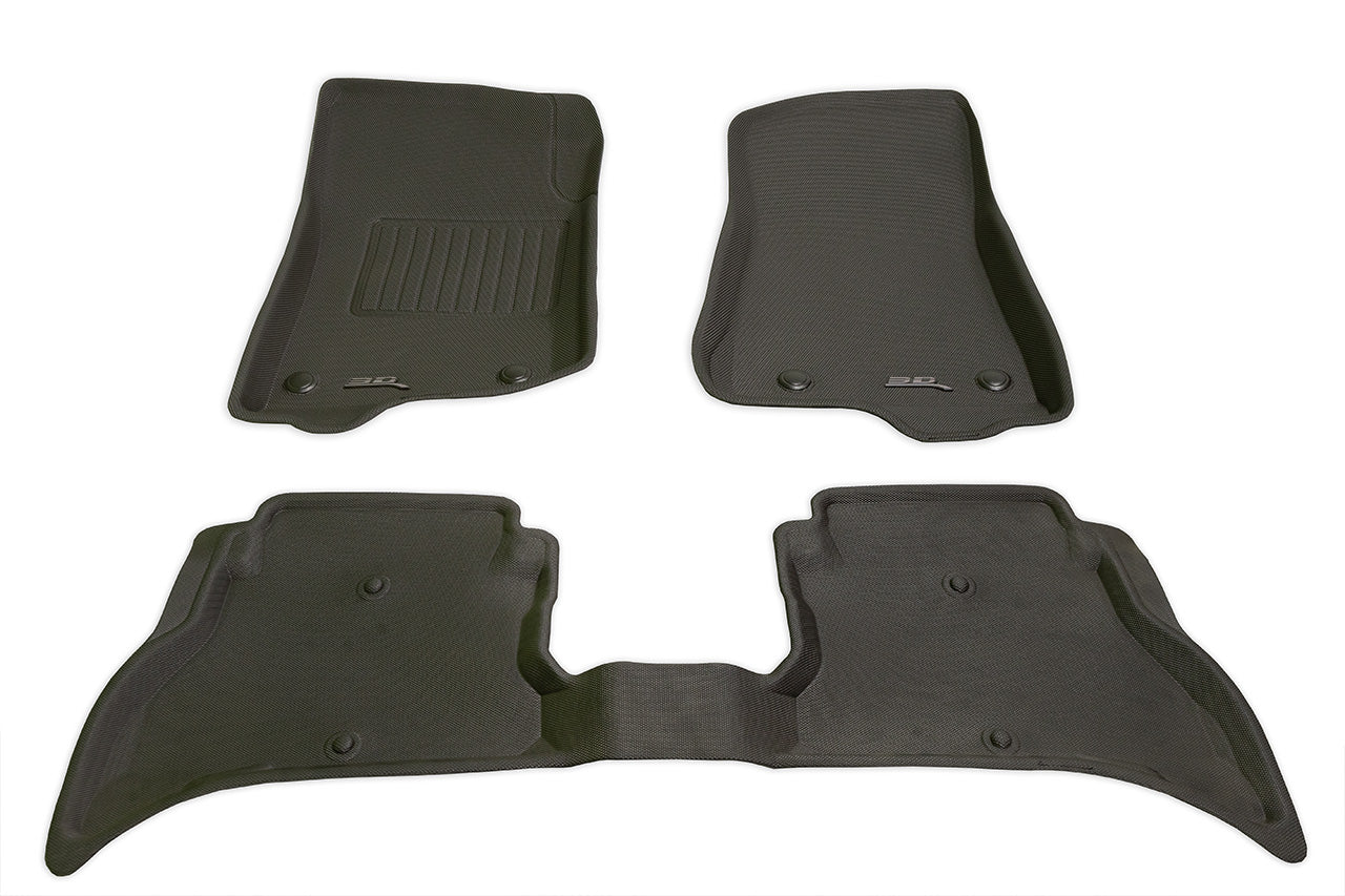 Jeep 4XE Wrangler 2021-2024 MAXpider 3D Kagu All-Weather Custom Fit Floor Mats