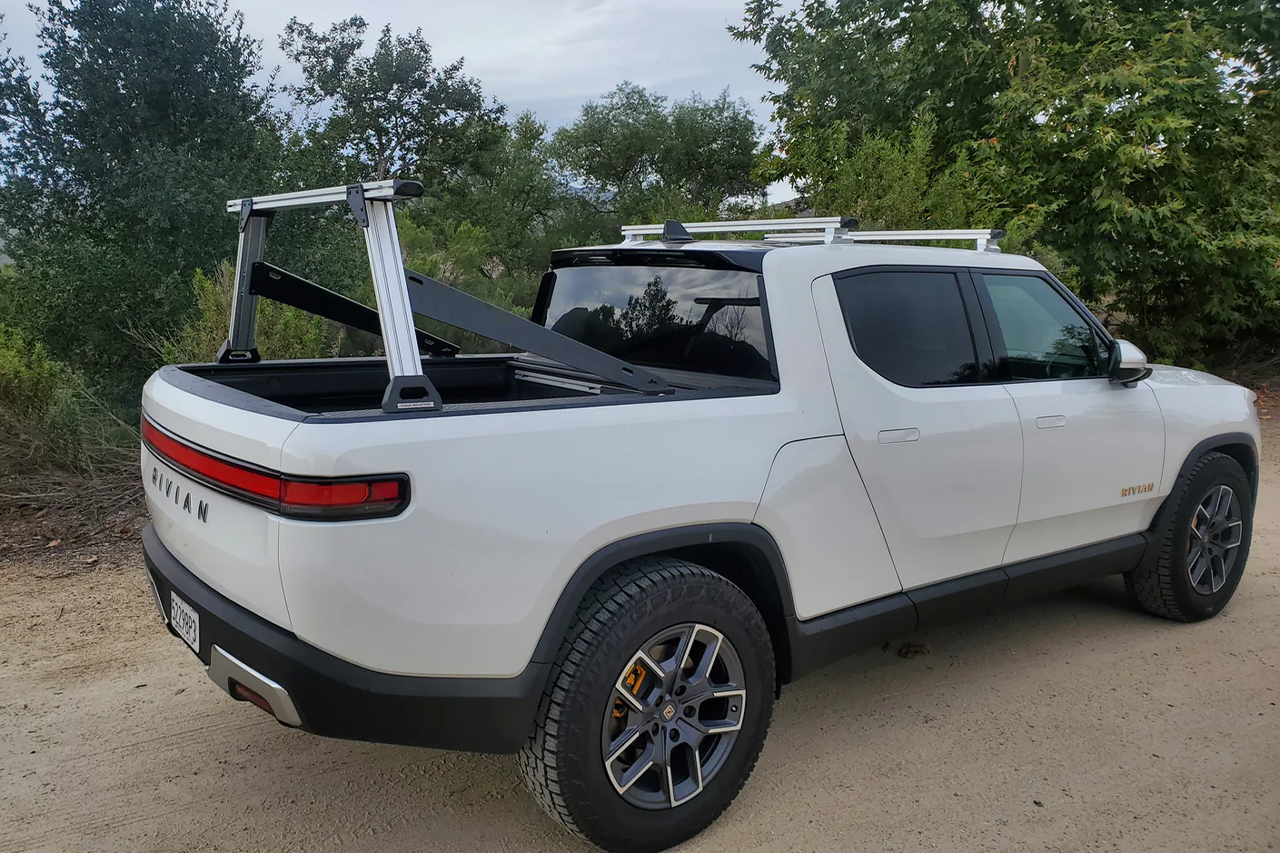 Kayak Bed & Roof Rack Crossbar System for Rivian R1T by Range Industries