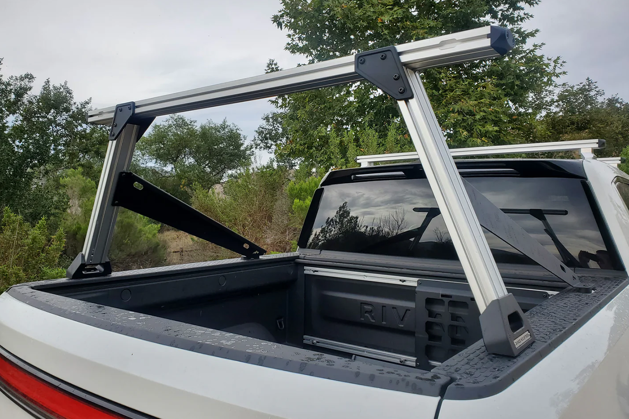 Kayak Bed & Roof Rack Crossbar System for Rivian R1T by Range Industries