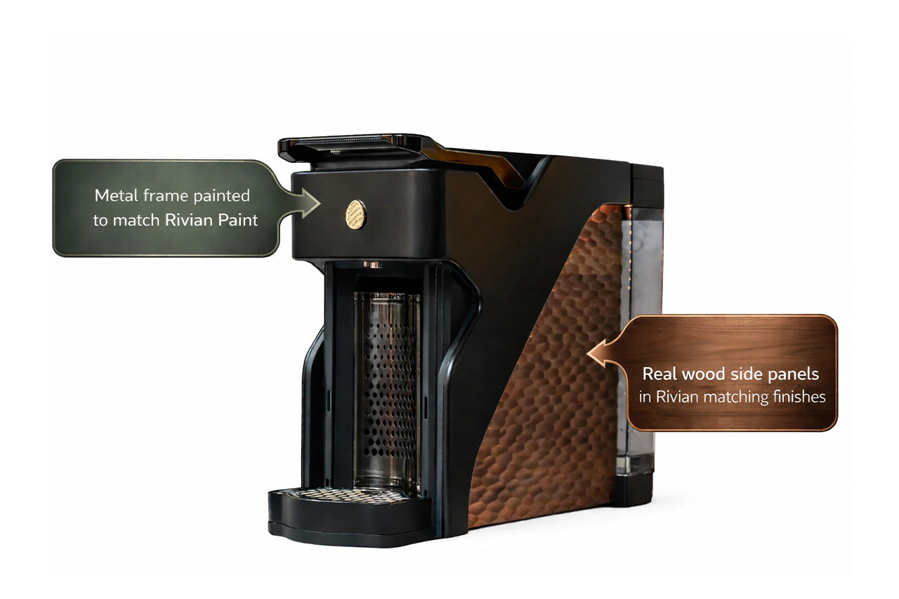 Milton Nespresso Coffee Machine in Custom Rivian R1T / R1S Inspired Livery