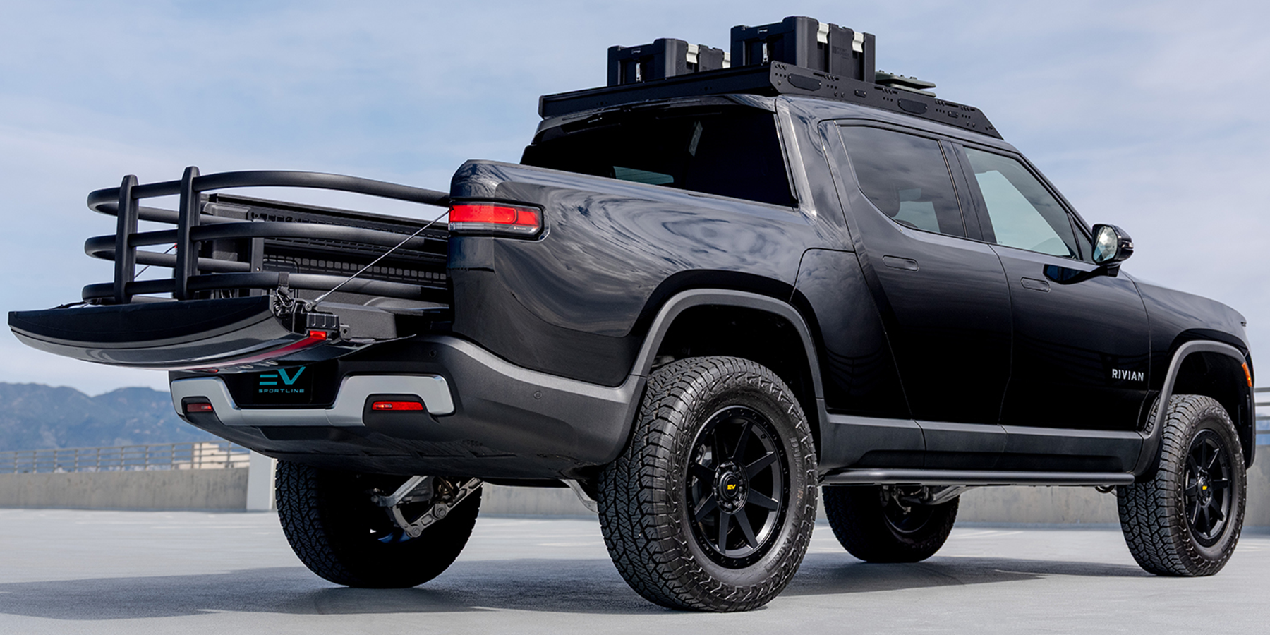 Team 1EV RMaxx Lightweight Aluminum Running Board Side Steps for Rivian R1T / R1S