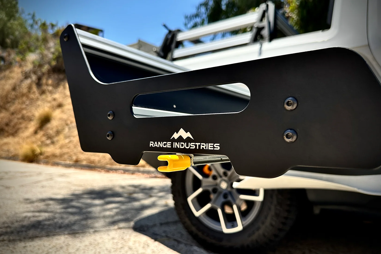 Gear Tunnel Single Sided Slide Out Trolley Sled for Rivian R1T by Range Industries