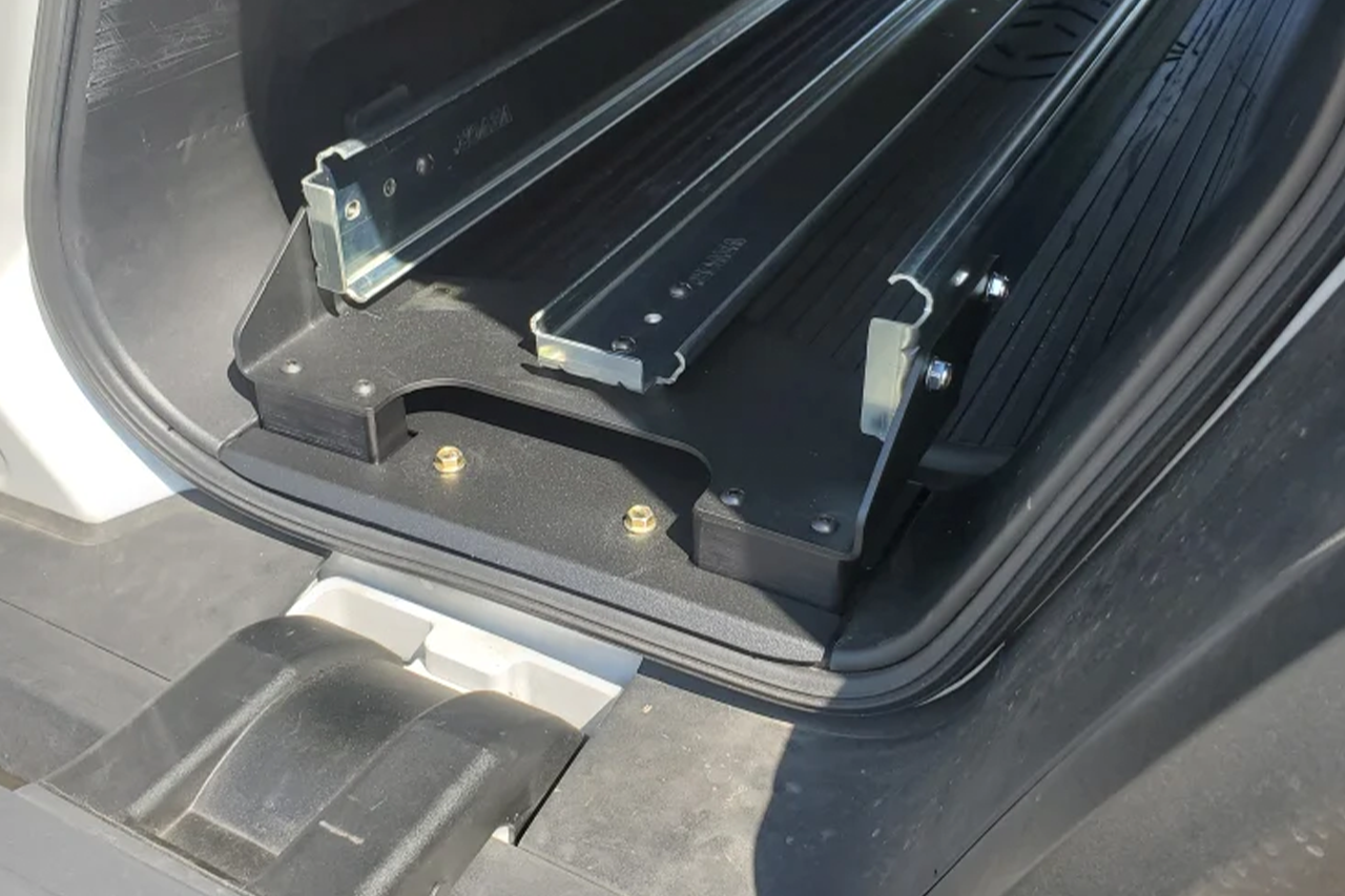 Gear Tunnel Single Sided Slide Out Trolley Sled for Rivian R1T by Range Industries
