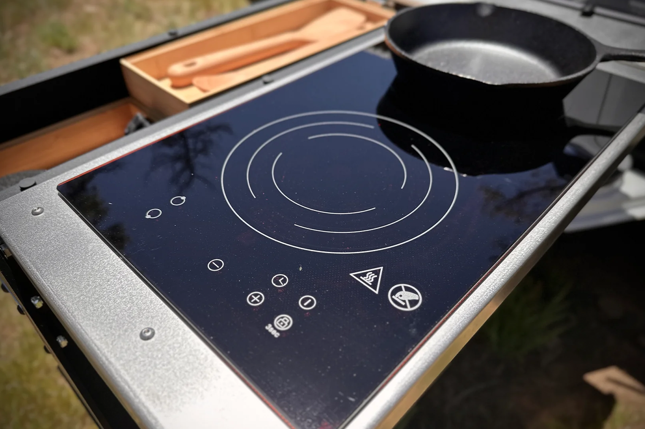 Gear Tunnel Camp Kitchen for Rivian R1T by Range Industries