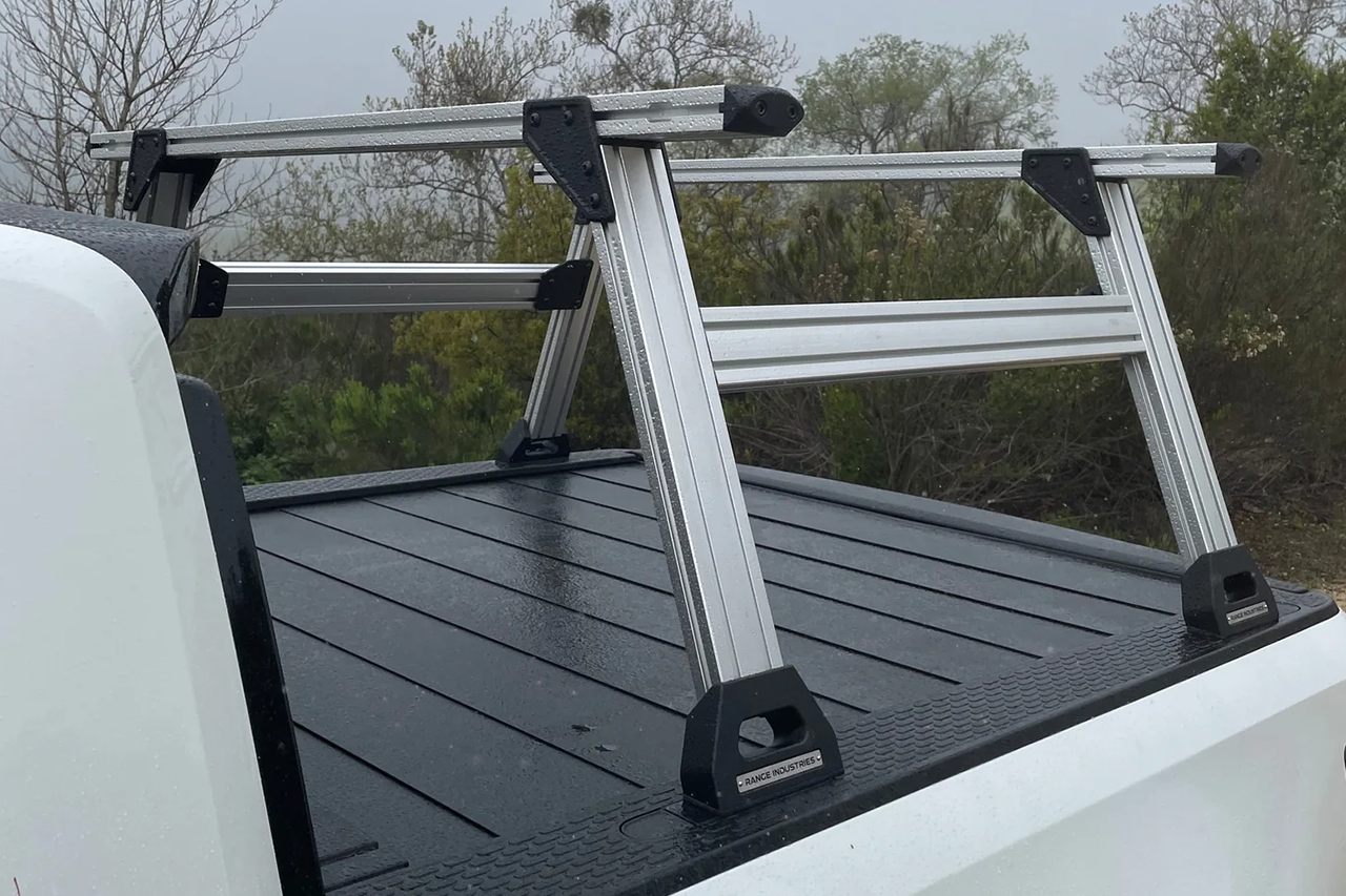 Mariner Aluminum Crossbar Bed Rack for Rivian R1T by Range Industries