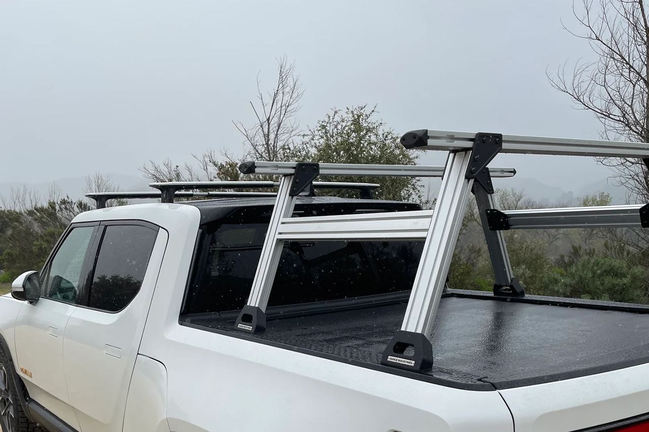 Mariner Aluminum Crossbar Bed Rack for Rivian R1T by Range Industries