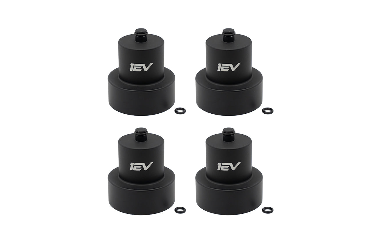 Jack Pad Pucks - Team 1EV Scout Series Billet Aluminum Heavy Duty Lifting Jack Pucks for Rivian R1T / R1S