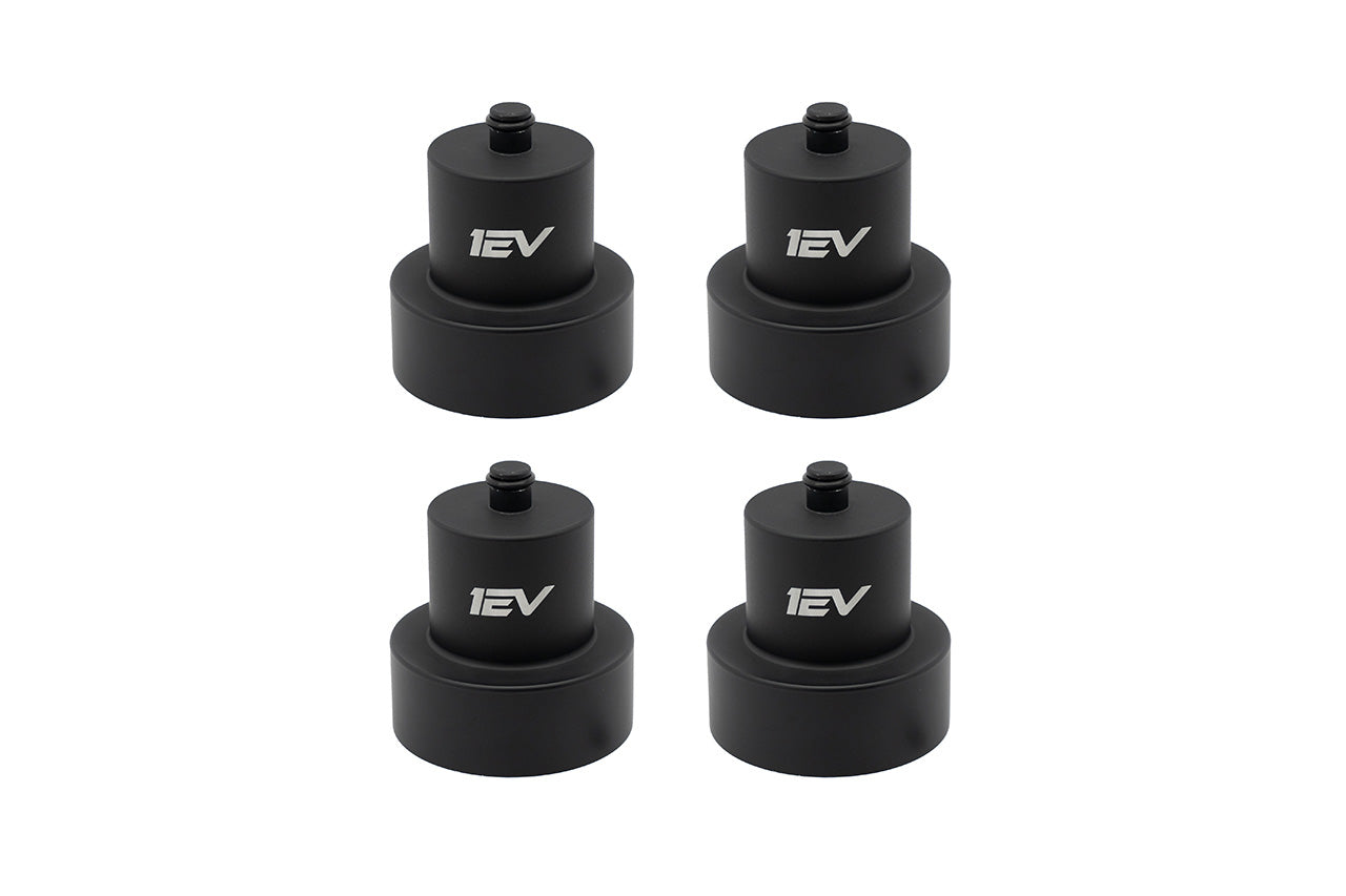 Jack Pad Pucks - Team 1EV Scout Series Billet Aluminum Heavy Duty Lifting Jack Pucks for Rivian R1T / R1S