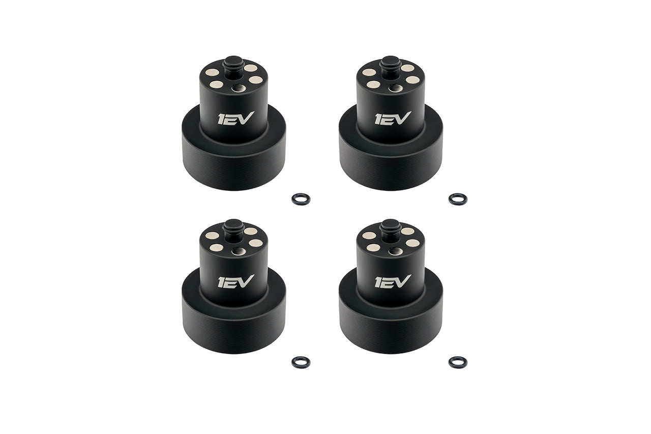 Jack Pad Pucks - Team 1EV Scout Series Billet Aluminum Heavy Duty Lifting Jack Pucks for Rivian R1T / R1S