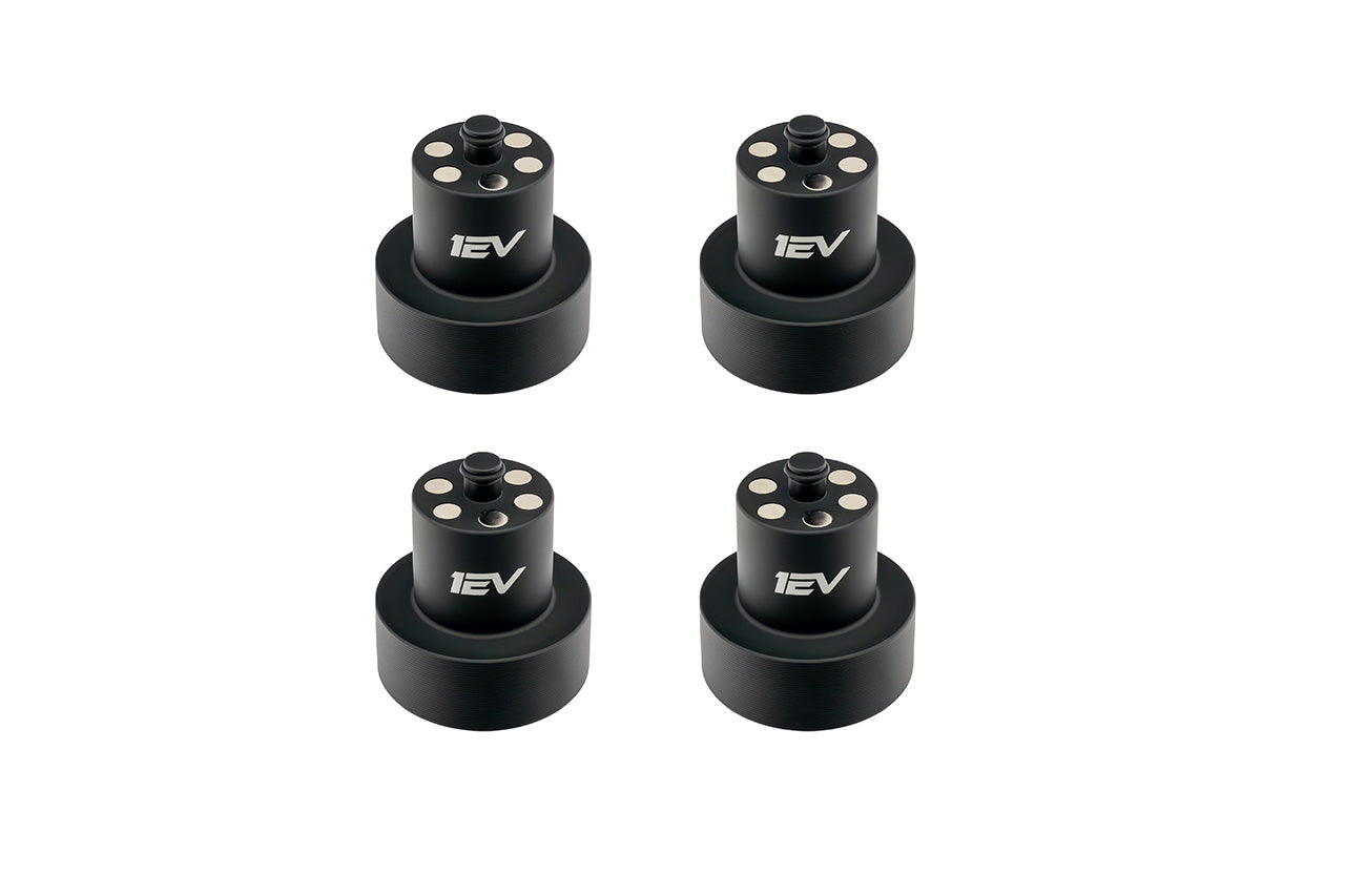 Jack Pad Pucks - Team 1EV Scout Series Billet Aluminum Heavy Duty Lifting Jack Pucks for Rivian R1T / R1S