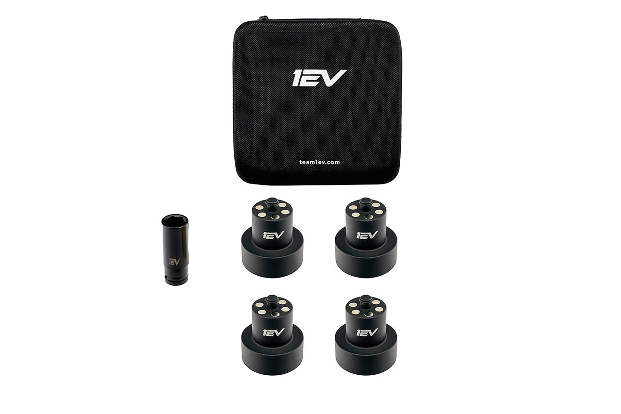Jack Pad Pucks - Team 1EV Scout Series Billet Aluminum Heavy Duty Lifting Jack Pucks for Rivian R1T / R1S