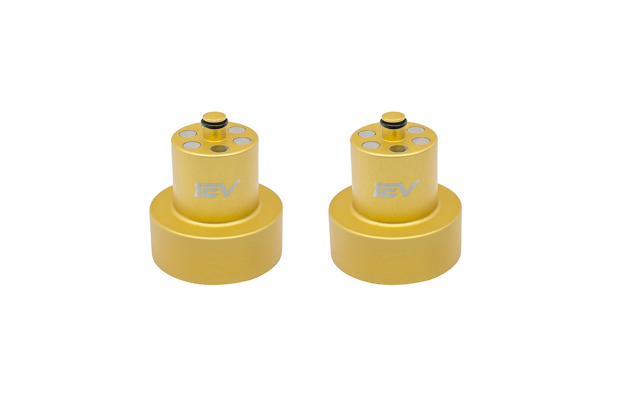 Jack Pad Pucks - Team 1EV Scout Series Billet Aluminum Heavy Duty Lifting Jack Pucks for Rivian R1T / R1S