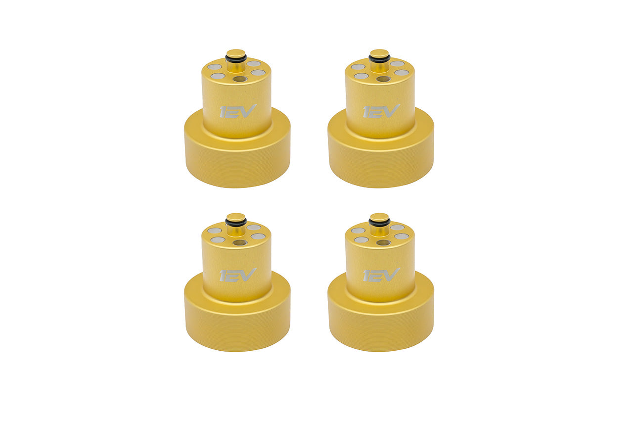 Jack Pad Pucks - Team 1EV Scout Series Billet Aluminum Heavy Duty Lifting Jack Pucks for Rivian R1T / R1S