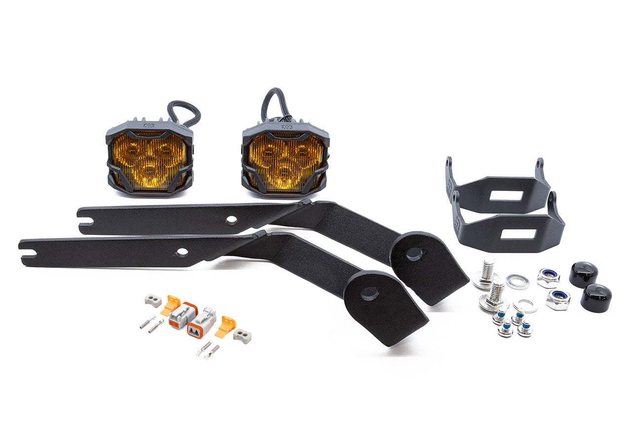 Team 1EV LED Pod A-Pillar Ditch Lights System with Morimoto 4Bangers for Rivian R1T / R1S