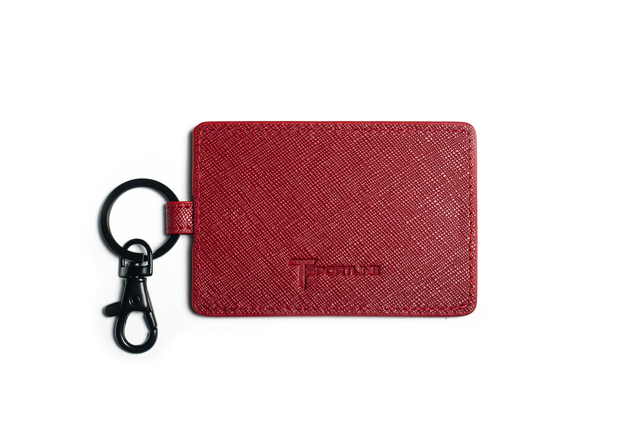 Tesla Model S 3 X Y Cybertruck Color Matched Leather Key Card Holder