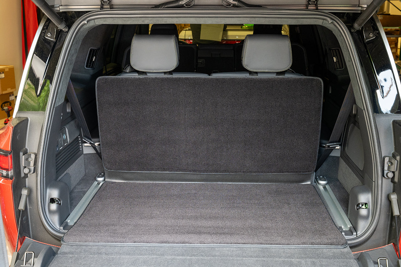 Rear Cargo and 3rd Seat Down Precision Fitment Carpet Mat for Rivian R1S