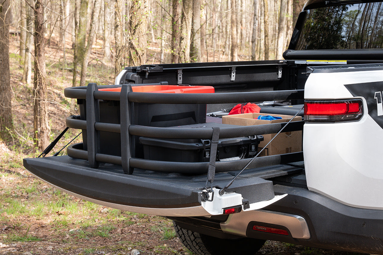 Team 1EV Flip-Out Bed Extender - RMaxx Exclusive No Drill / Bolt-on Design for Rivian R1T