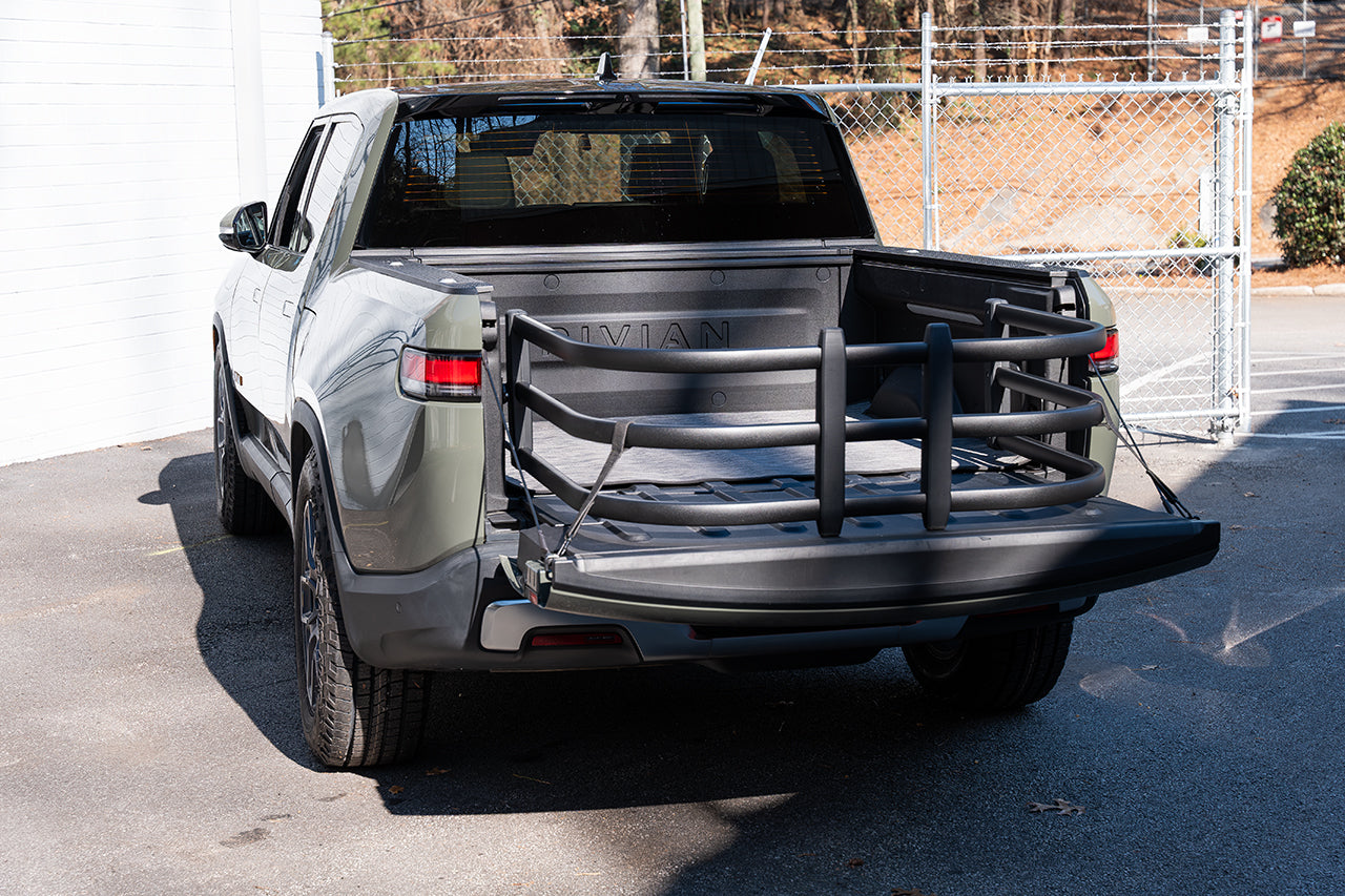 Team 1EV Flip-Out Bed Extender - RMaxx Exclusive No Drill / Bolt-on Design for Rivian R1T