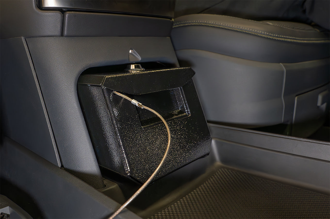 Team 1EV Camp Speaker Replacement Locking Gun & Valuables Steel Vault Box for Rivian R1T / R1S