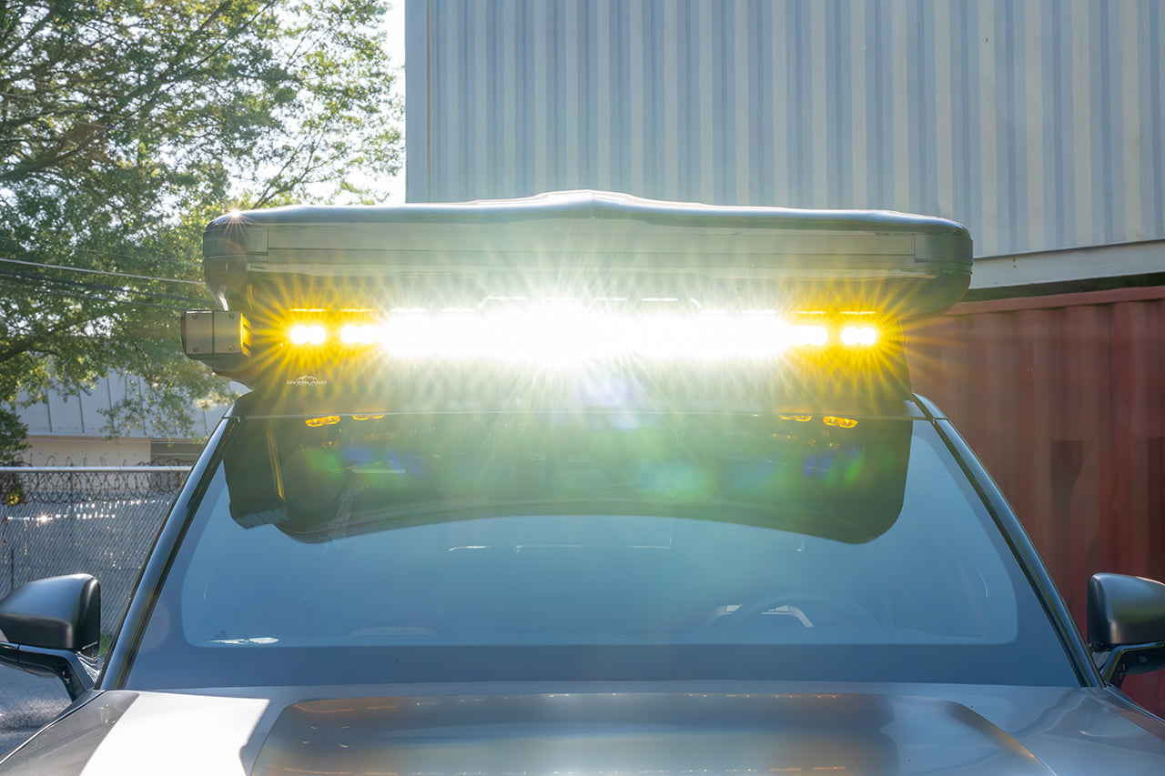 Off-Road Light Bar / Single Row LED 12 Pod / 47" Morimoto BangerBar for Rivian R1S / R1T