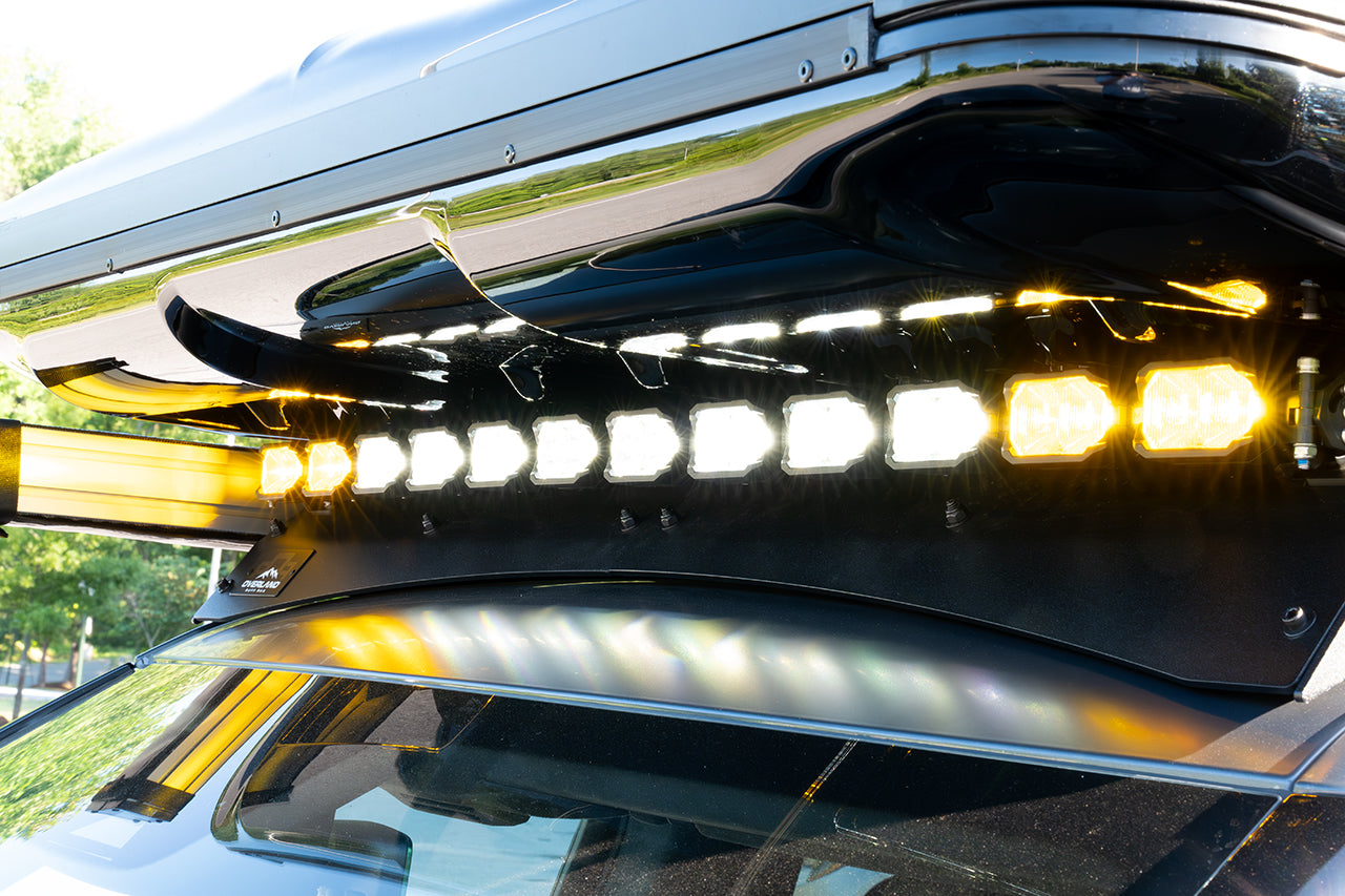 Off-Road Light Bar / Single Row LED 12 Pod / 47" Morimoto BangerBar for Rivian R1S / R1T