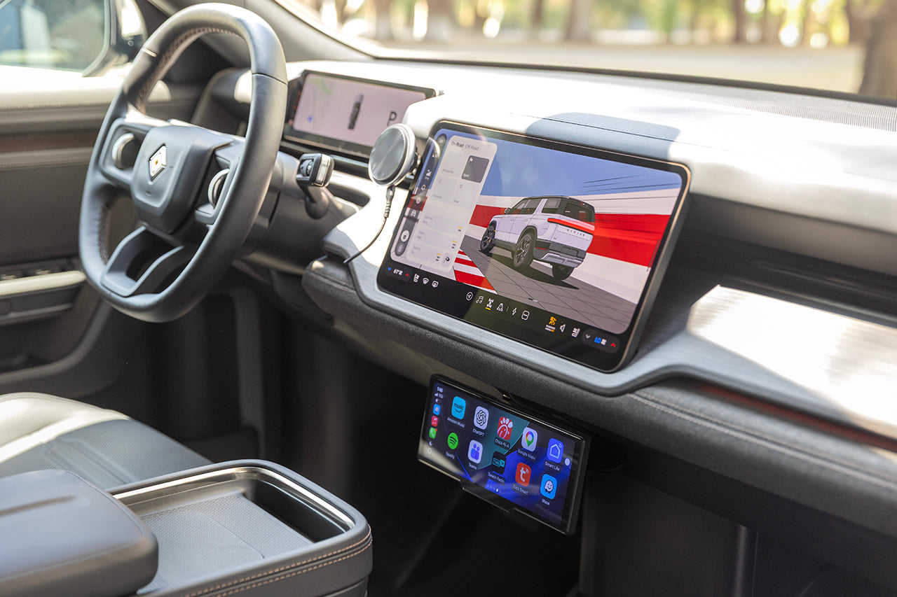 Apple CarPlay / Android Auto Smart Dash Screen for Rivian R2 by Team 1EV