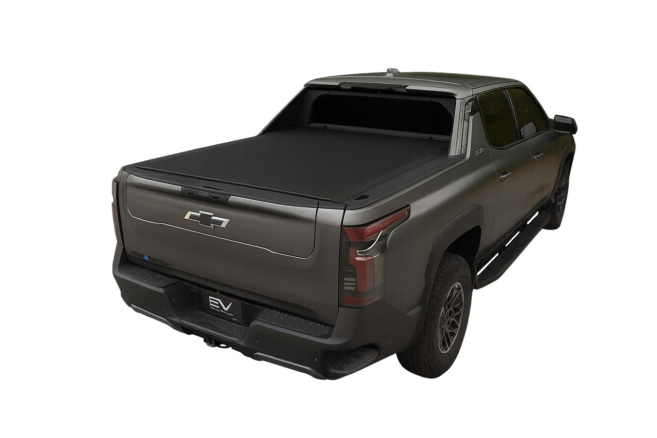 Chevy Silverado EV / Sierra EV Truck Lo Pro Soft Roll-up Tonneau Roll-up Bed Cover by Truxedo
