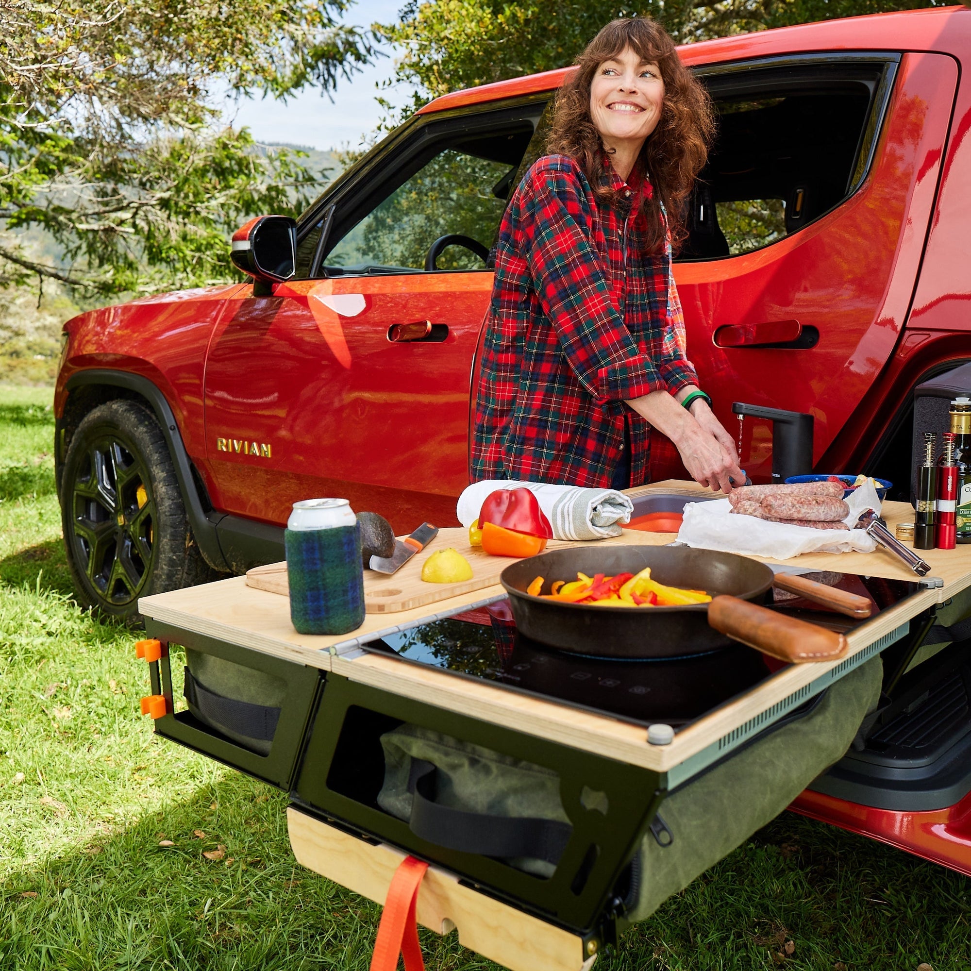 Auxiliary Storage Bin for Thunderbolt Adventure Rivian Gear Sled Camp Kitchen