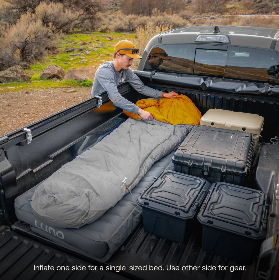 Luno Premium AIR Toyota Tacoma Truck Bed Mattress for Camping or Adventuring